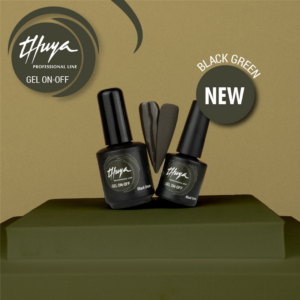 Black green lakier hybrydowy Thuya Nails